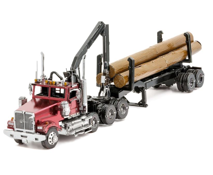 METAL EARTH ICONX - WESTERN STAR 4900SF LOG TRUCK AND TRAILER 3 SHEETS