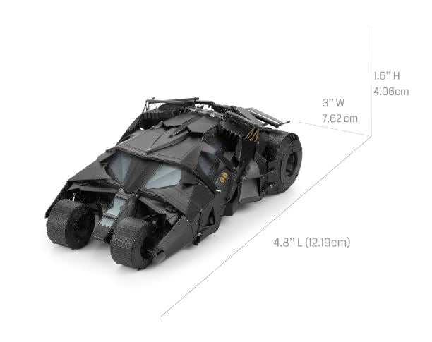METAL EARTH PREMIUM SERIES - BATMAN - THE DARK KNIGHT - THE TUMBLER 3 SHEETS