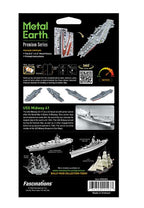 METAL EARTH PREMIUM SERIES - USS MIDWAY AIRCRAFT CARRIER 2 SHEETS