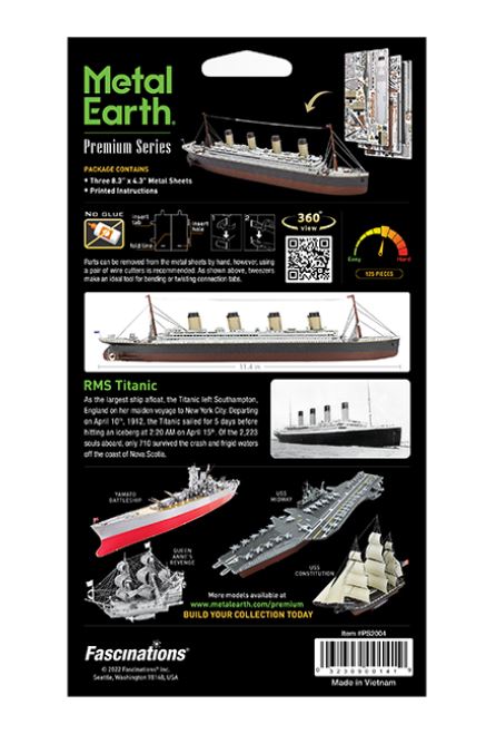 METAL EARTH PREMIUM SERIES - RMS TITANIC 3 SHEETS