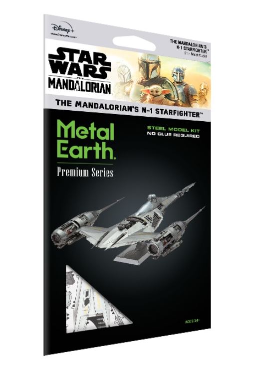 METAL EARTH PREMIUM SERIES - THE MANDALORIAN'S - N-1 STARFIGHTER 2.5 FEUILLES