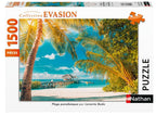 NATHAN CASSE-TÊTE 1500 PIÈCES - PLAGE PARADISIAQUE #76-00940