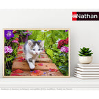 NATHAN CASSE-TÊTE 500 PIÈCES - CHATON AU JARDIN #76-00968