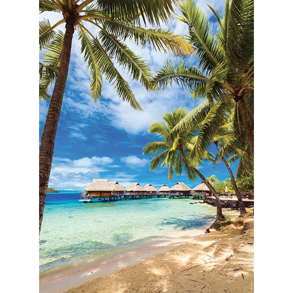 NATHAN CASSE-TÊTE 500 PIÈCES - PLAGE DE BORA-BORA, POLYNÉSIE FRANÇAISE #76-00972