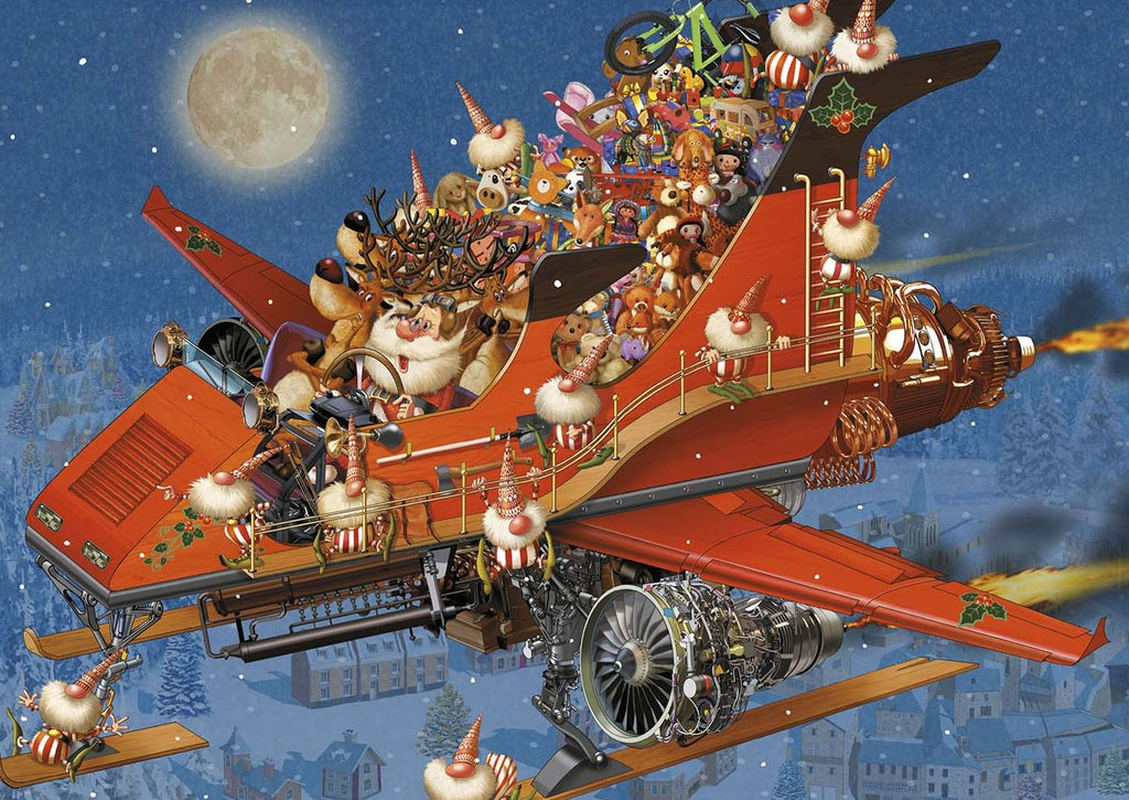 PIATNIK CASSE-TÊTE 1000 PIÈCES - AVION DE NOËL #80-05565