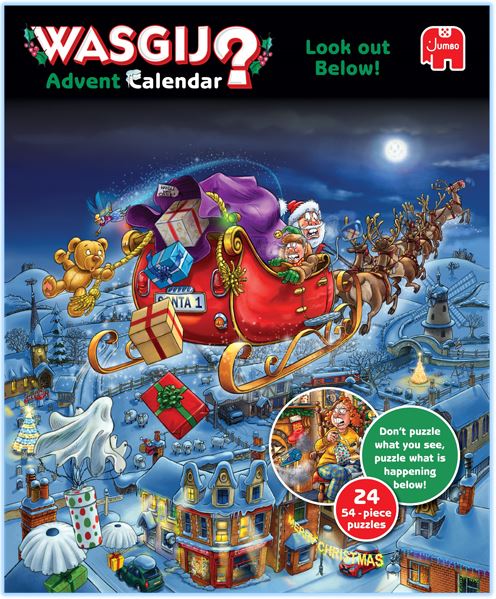 WASGIJ CALENDRIER DE L'AVENT CASSE-TÊTE 24 X 54 PIÈCES - NOËL #70-00468