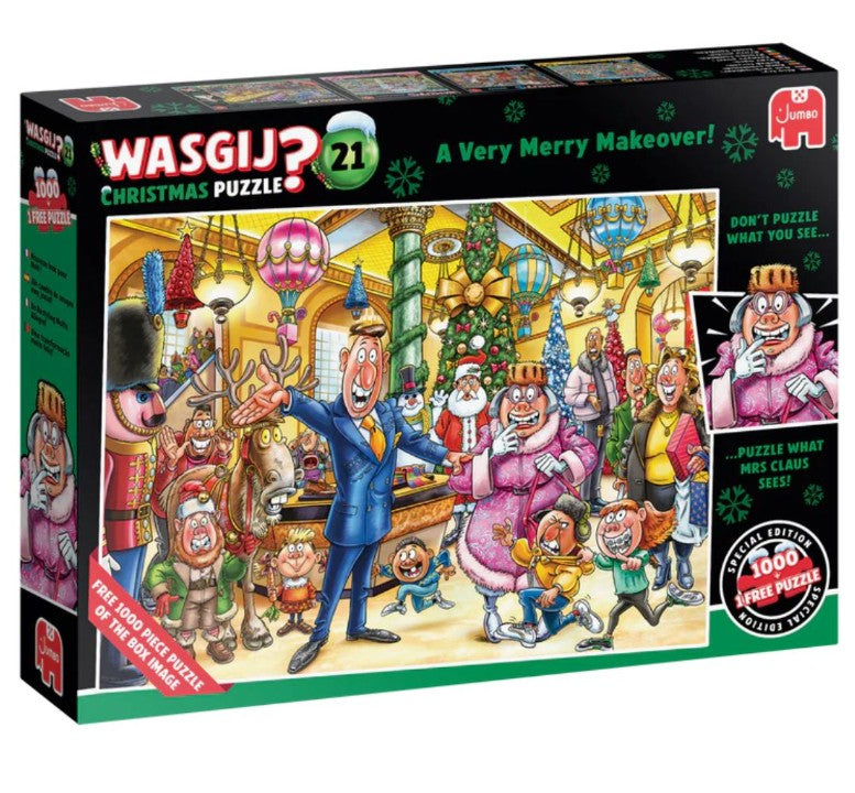 WASGIJ CHRISTMAS NO. 21 JIGSAW PUZZLE 2 X 1000 PIECES - A HILARIOUS RECONSTRUCTION! #70-00510