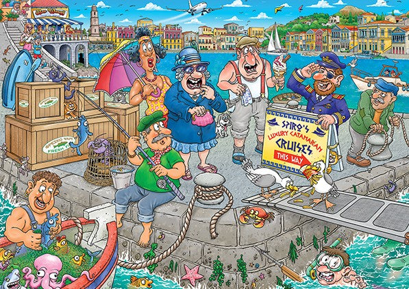 WASGIJ ORIGINAL NO 47 JIGSAW PUZZLE 1000 PIECES - THE DRIFT RAFT #70-00511