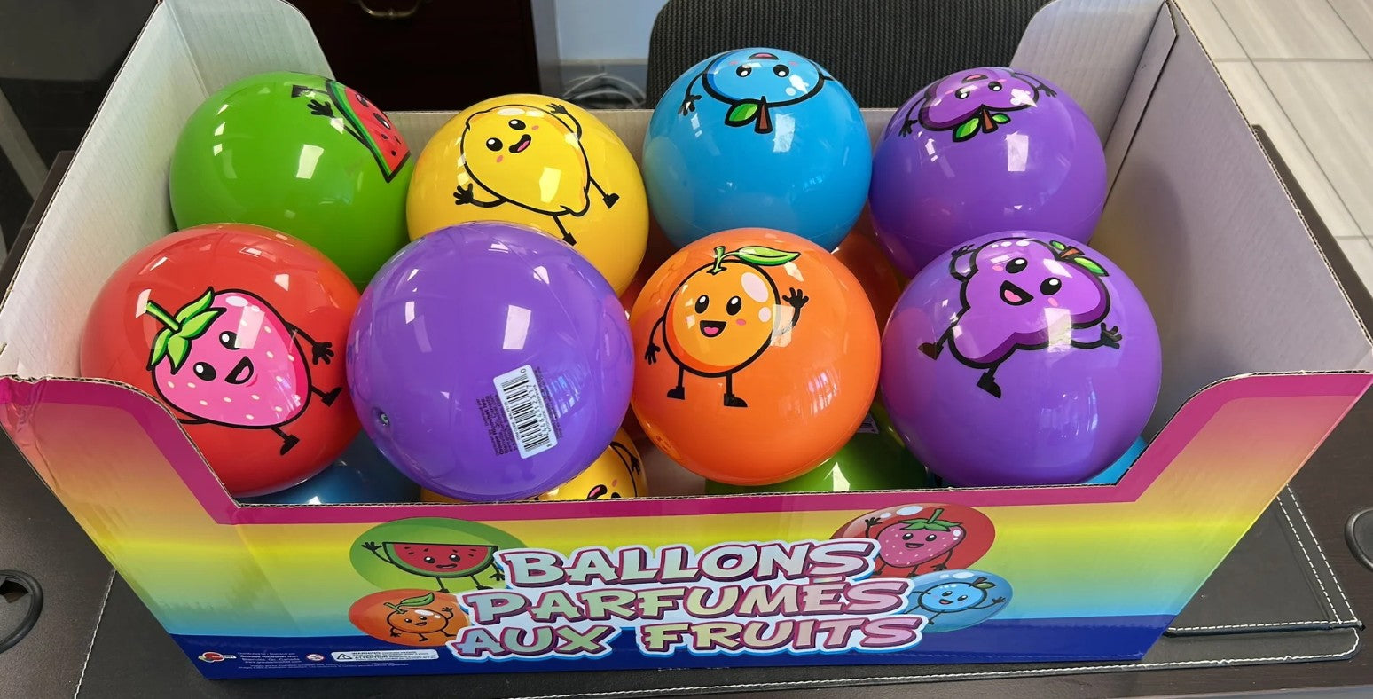 SCENTED PVC BALL ASST 15 CM (6")