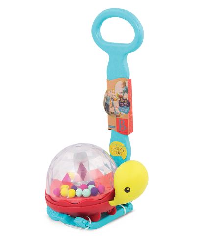 BATTAT ACTIVE - TURTLE POPPER WALKER "WALK 'N' POP!"