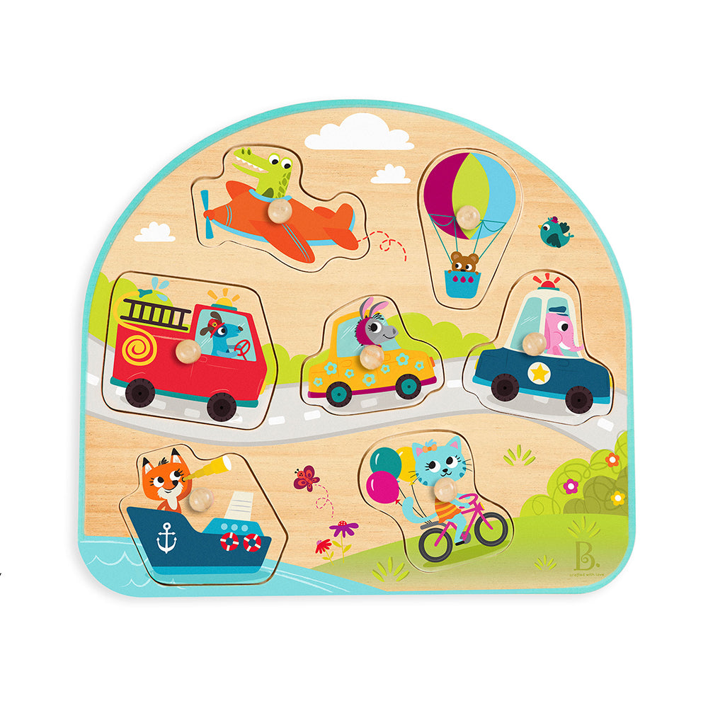 BATTAT WOODY - WOODEN VEHICLE PUZZLE