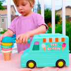 BATTAT WOODY - "SWEET SCOOPS" ICE CREAM TRUCK PLAYSET