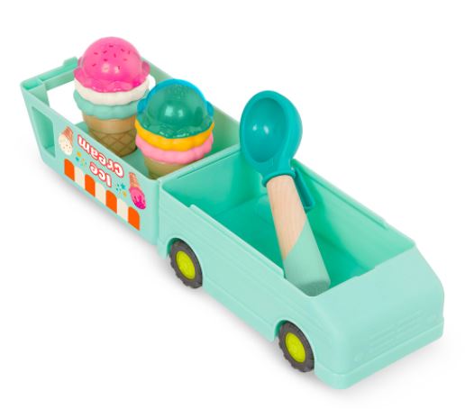 BATTAT WOODY - "SWEET SCOOPS" ICE CREAM TRUCK PLAYSET