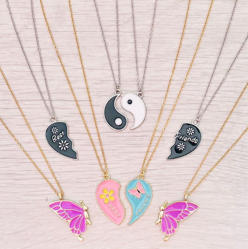 PERFECT DUOS FRIENDSHIP NECKLACES ASST