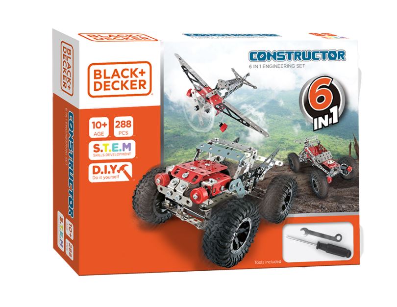 CONSTRUCTOR - SET OF 6 MODELS IN 1 - 288 PIECES (MECCANO)