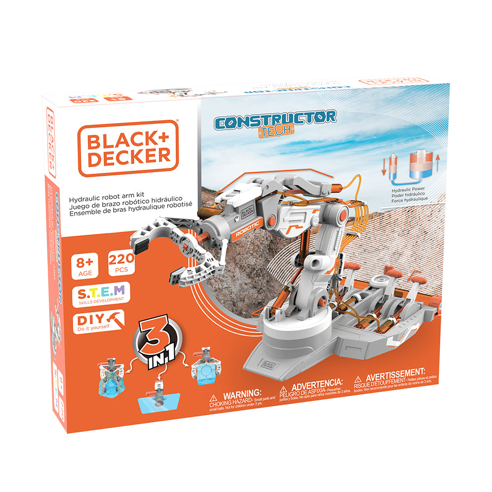 CONSTRUCTOR - HYDRAULIC ROBOT ARM - 220 PIECES (MECCANO)