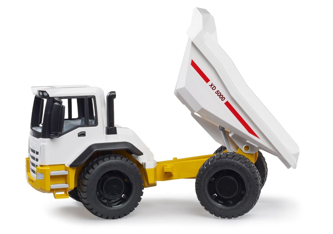 BRUDER - CAMION-BENNE JAUNE/BLANC #03420