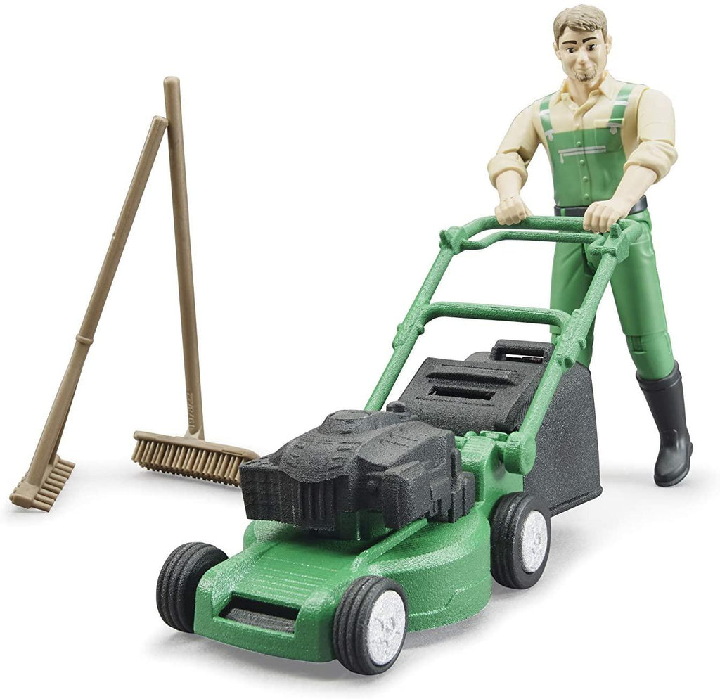 BRUDER - BWORLD GARDENER WITH LAWN MOWER