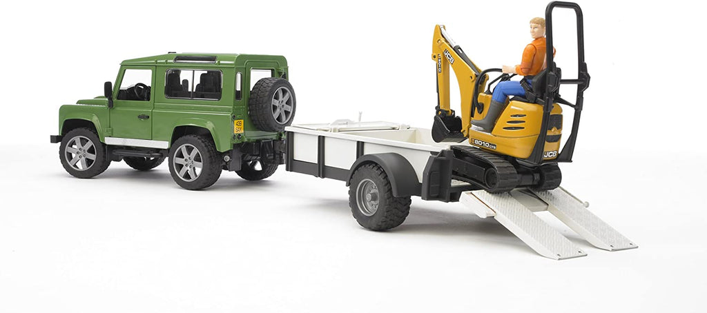 BRUDER - LAND ROVER DEFENDER AND TRAILER #02593