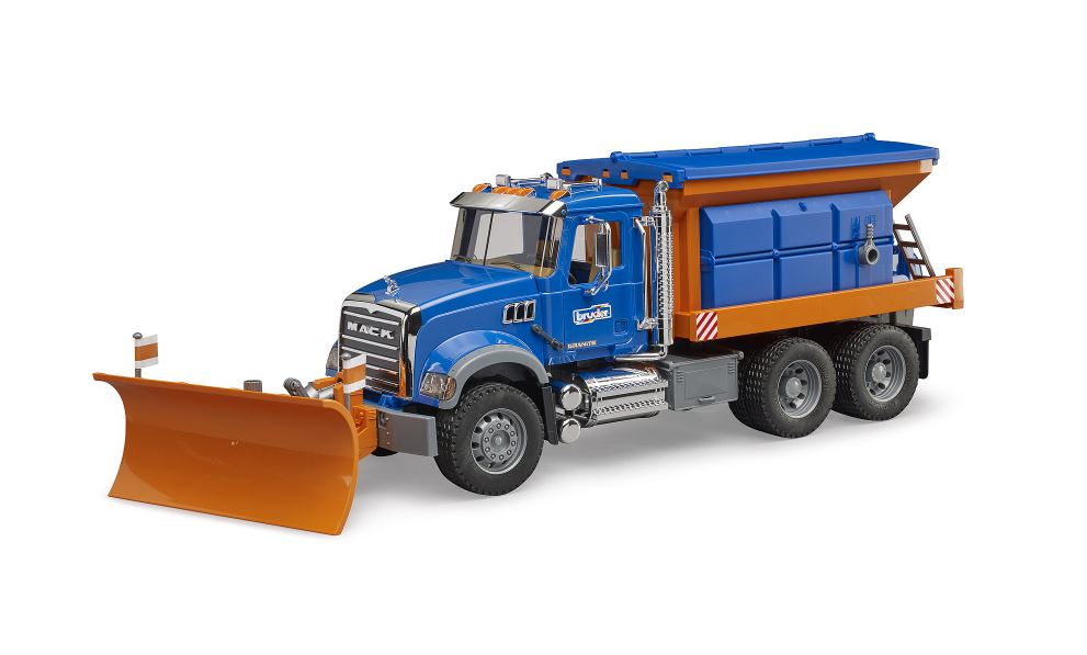 BRUDER - MACK GRANITE SERVICE D'HIVER AVEC CHASSE-NEIGE #02816