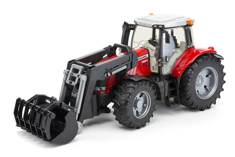 BRUDER - MASSEY FERGUSON 7624 WITH LOADER #03047