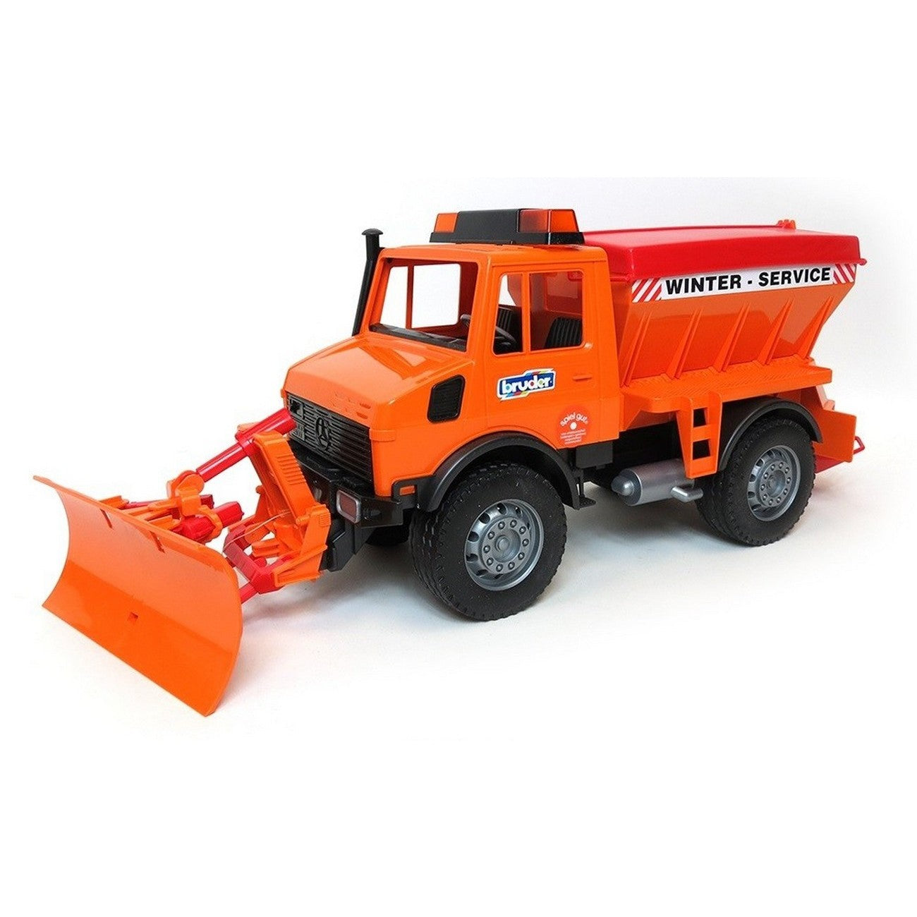 BRUDER - ORANGE SNOW PLOW #02572