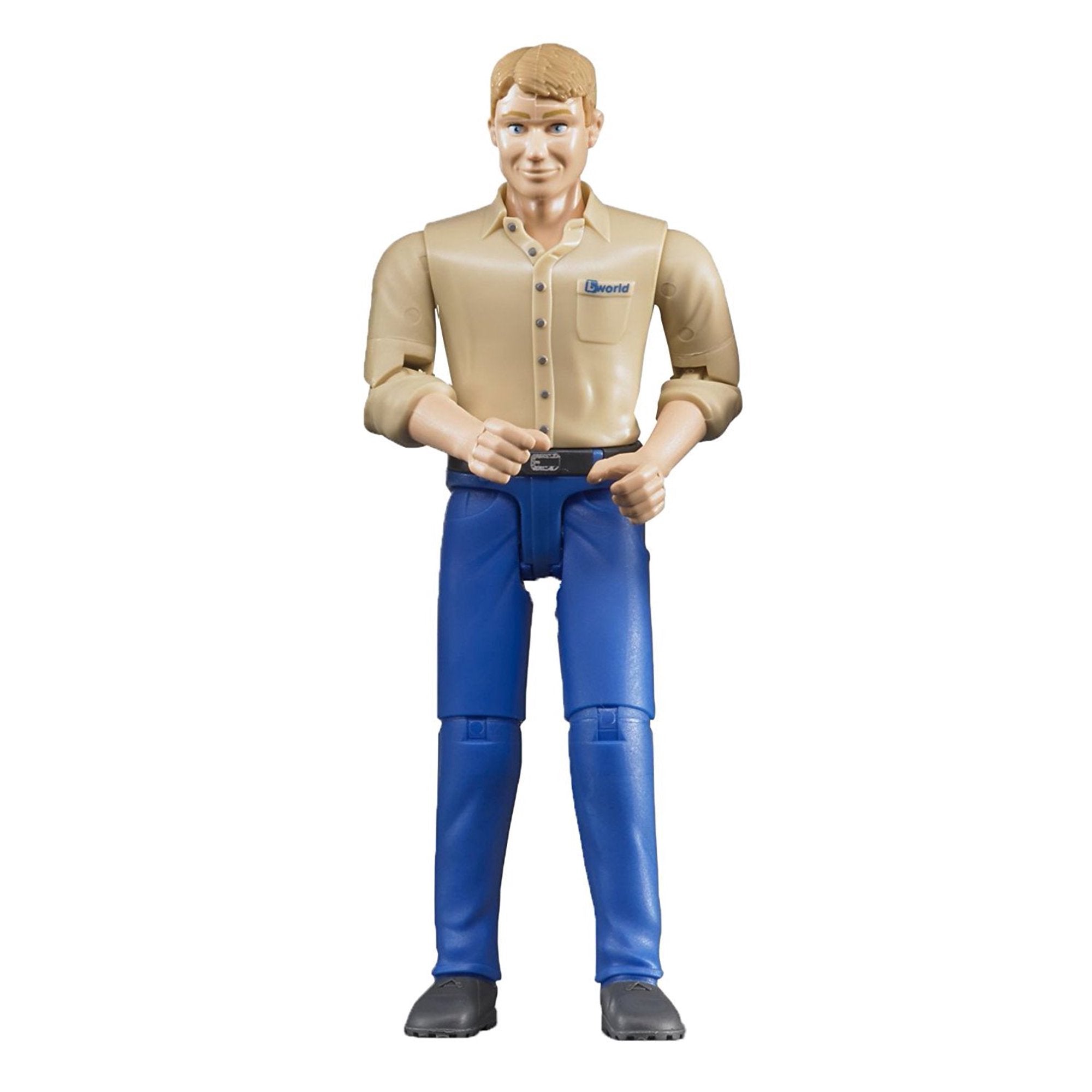 BRUDER - MAN BLUE TROUSERS BEIGE SHIRT #60006