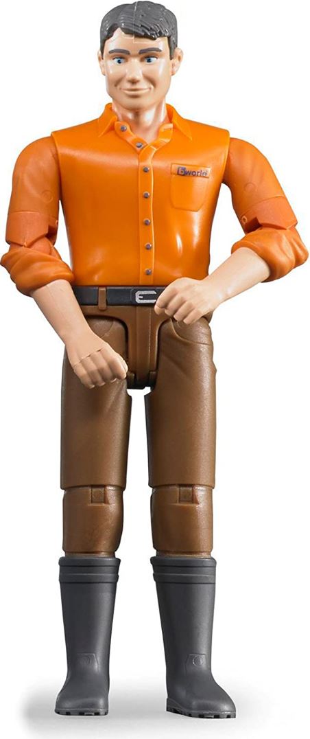 BRUDER - HOMME PANTALON BRUN CHEMISE ORANGE #60007