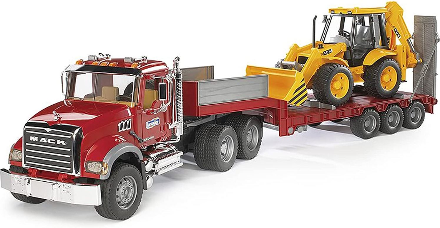 BRUDER - MACK TRUCK AND JCB LOADER #02813