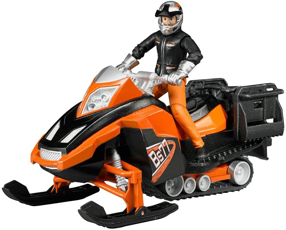 BRUDER - SNOWMOBILE WITH DRIVER AND ACCESSORIES #63101