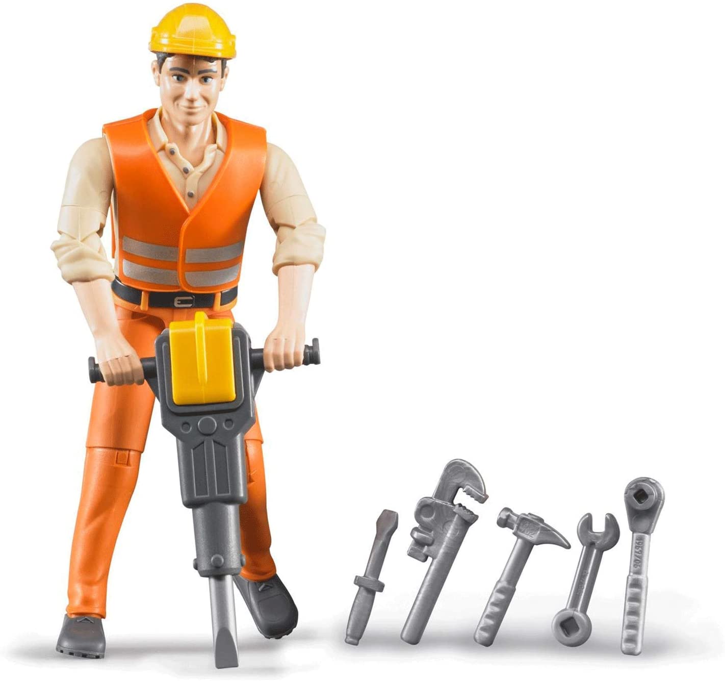 BRUDER - OUVRIER DE CHANTIER AVEC ACCESSOIRES #60020