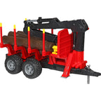 BRUDER - FORESTRY TRAILER WITH LOADING CRANE AND GRAB #02252