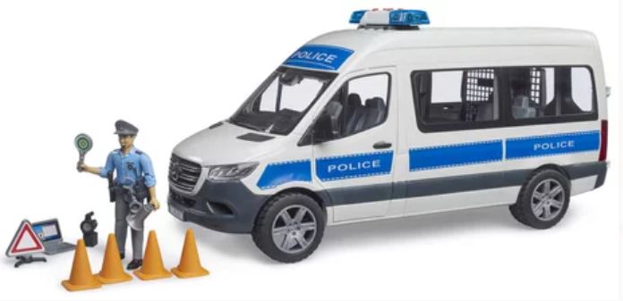 BRUDER - MERCEDES BENZ SPRINTER POLICE VEHICLE WITH POLICEMAN #02683