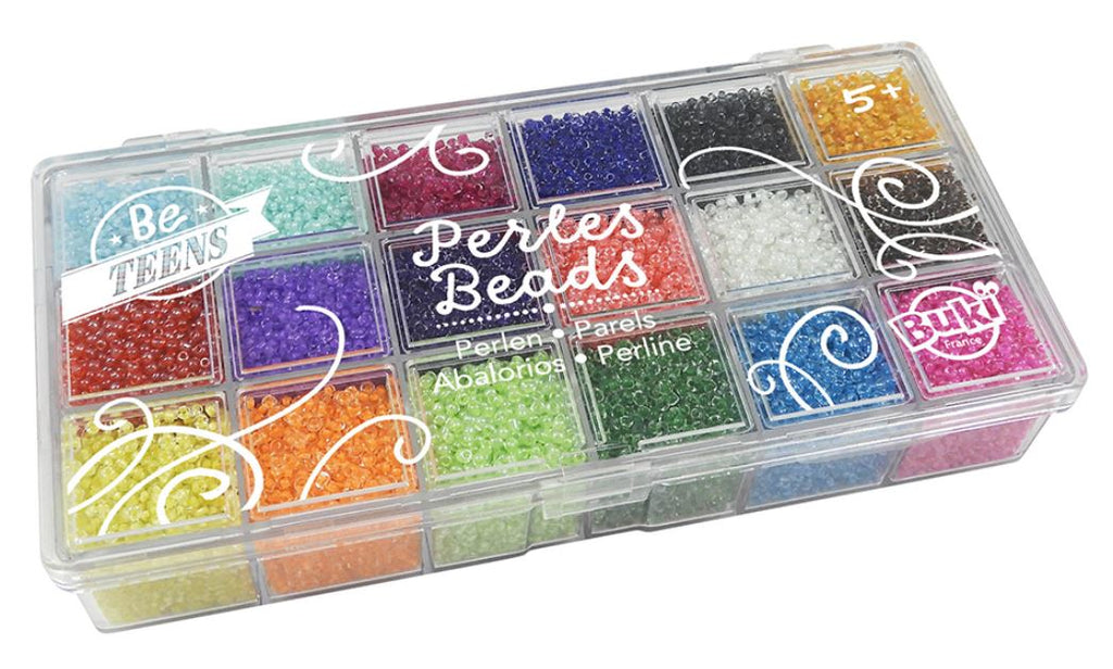BUKI FRANCE BE TEENS - COFFRET DE PERLES TRANSPARENTES