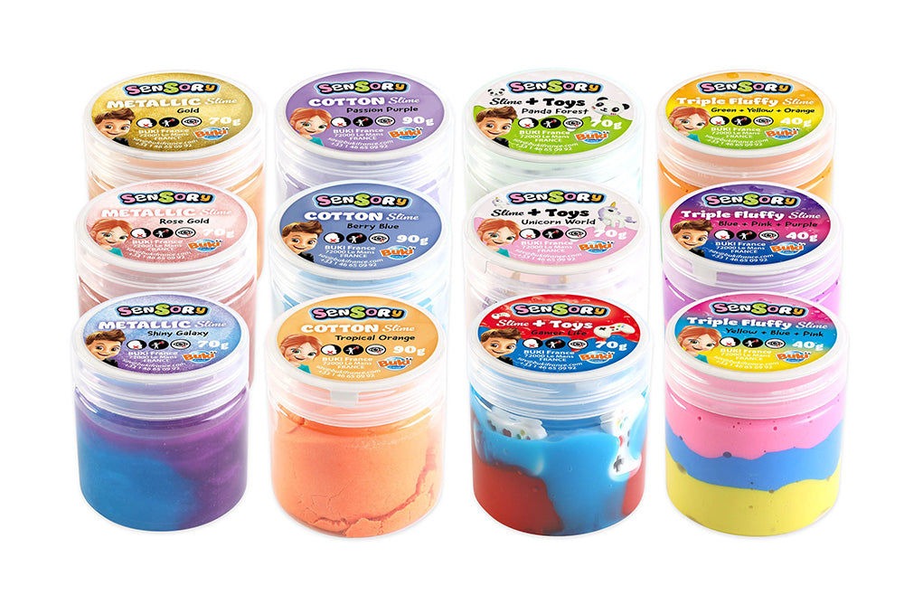 BUKI FRANCE - GLUE SENSORIELLES (SENSORY SLIME REFILE) ASST