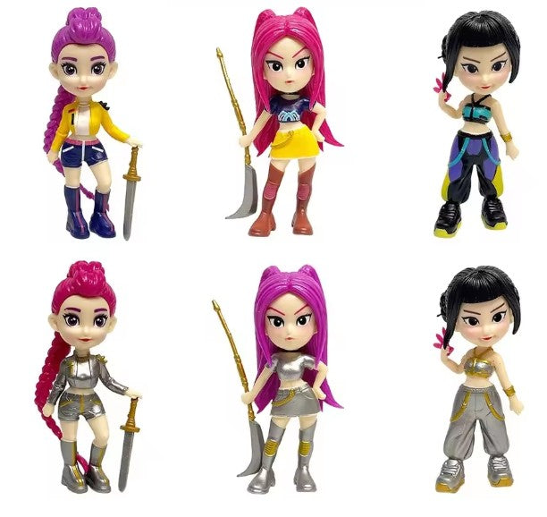 LES GUERRIÈRES DE LA K-POP - PORTE-CLÉS KPOP DEMON HUNTERS (4"/10 CM) (SAC-SURPRISE) ASST