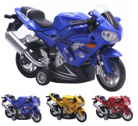 RACER RACING MOTORCYCLE (20 CM) SOUND AND LIGHTS (METAL AND PLASTIC)