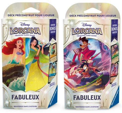 DISNEY LORCANA CARDS - FABULOUS - STARTER DECK ASST (FR)