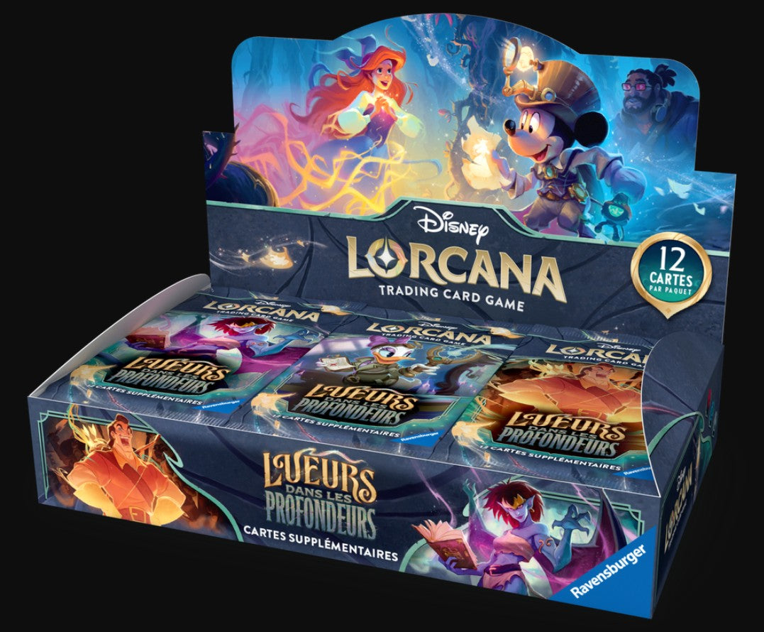 CARTES DISNEY LORCANA - LUEURS DANS LES PROFONDEURS - BOOSTER ASST - Version française