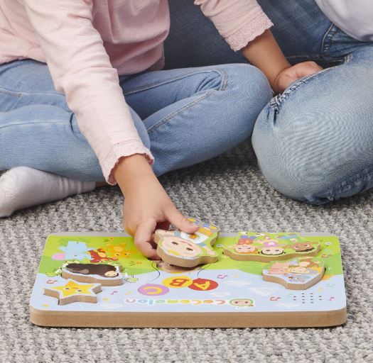 5-PIECE JUMBO WOODEN PUZZLE - COCOMELON MUSICAL (ENGLISH ONLY)