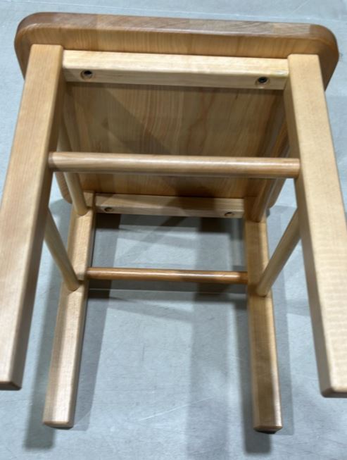2 WOODEN STOOLS FOR CHILDREN - NATURAL