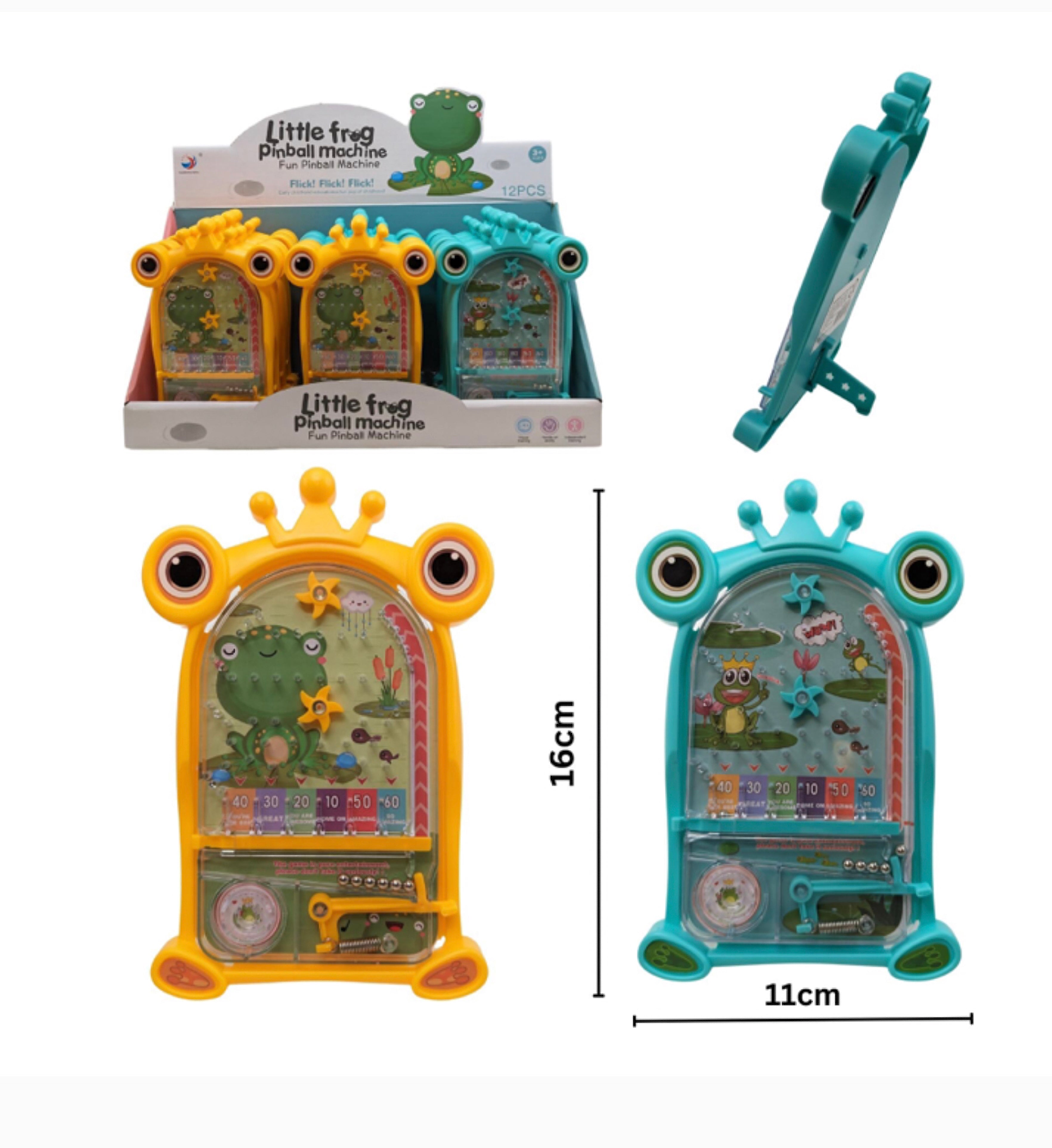 PINBALL GRENOUILLE 16CM (6") ASST