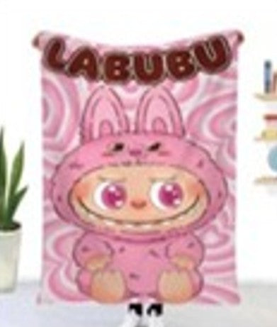 LABUBU PINK BLANKET 5 FEET X 4 FEET