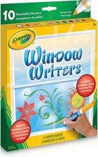 CRAYOLA - 10 WASHABLE WINDOW MARKERS