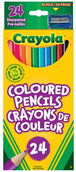 CRAYOLA - 24 COLORED PENCILS
