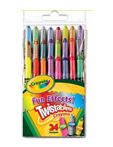CRAYOLA - 24 MINI TWISTABLES FUN CRAYONS
