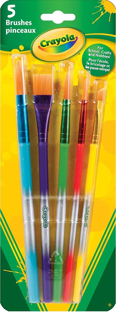 CRAYOLA - 5 PREMIUM PAINT BRUSHES