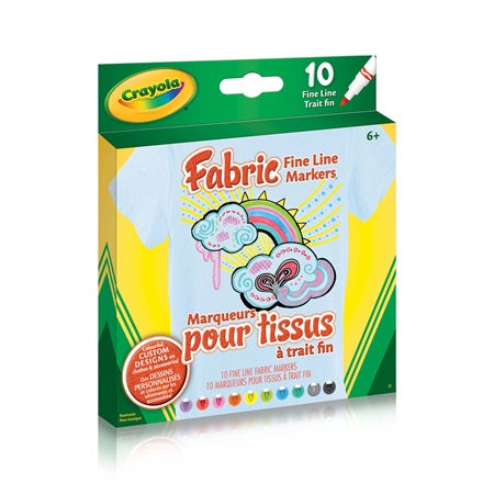 CRAYOLA - MARQUEURS POUR TISSUS TRAITS FINS