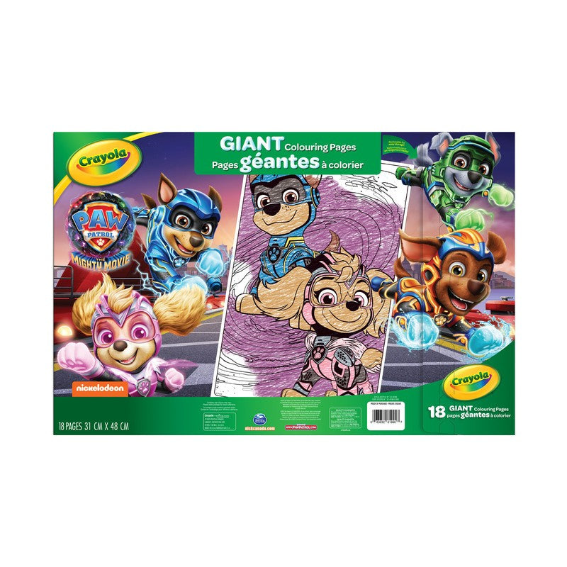CRAYOLA - GIANT COLORING PAGES - PAW PATROL