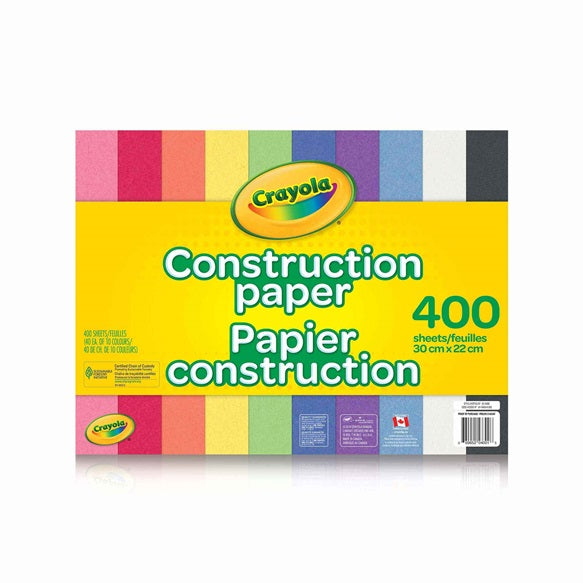 CRAYOLA - CONSTRUCTION PAPER 400 SHEETS